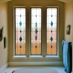 Kansas City Stained Glass Bathroom in St Charles