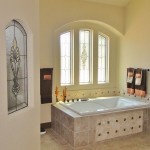 Kansas City Stained Glass Bathroom in St Charles